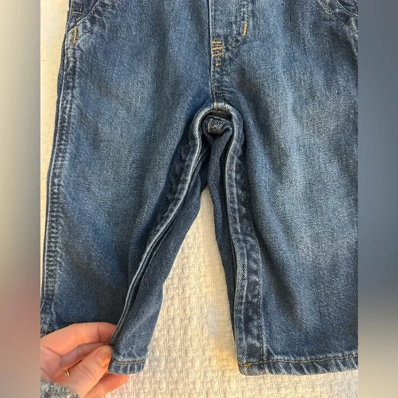 GAP Kids Classic Blue Overalls 12-18M - Picture 4 of 4